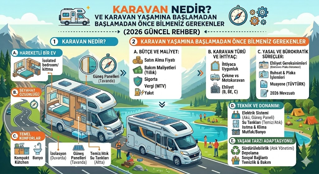 Karavan Nedir? Karavan Yaşamına Başlamadan Önce Bilmeniz Gerekenler